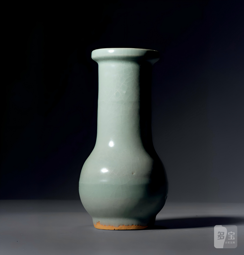 明代 龙泉窑粉青釉箸瓶